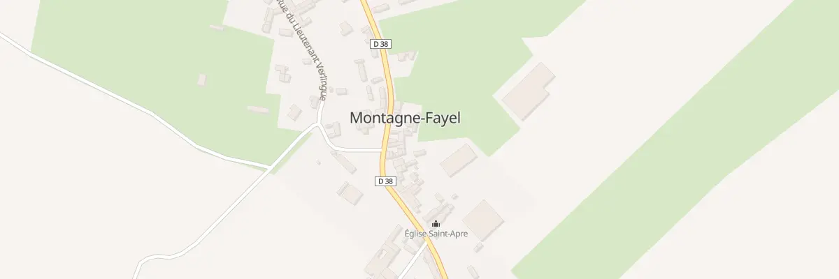 Plan du 33 Rue du Maréchal Leclerc à Montagne-Fayel