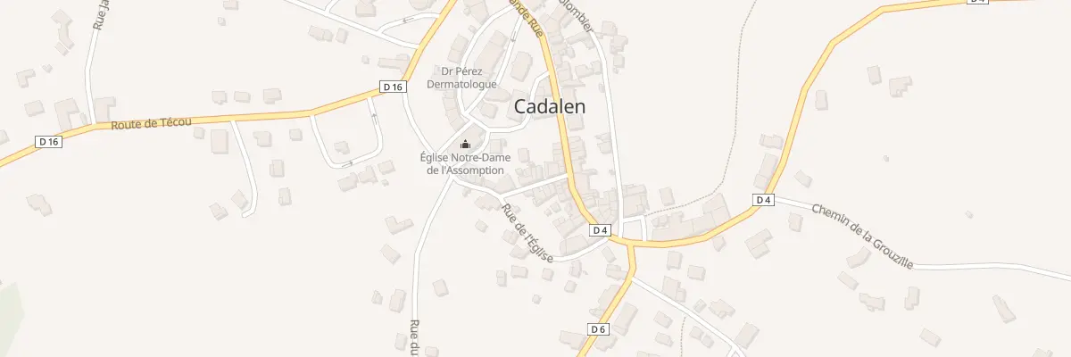 Plan du 30 Rue de l’Hôpital à Cadalen