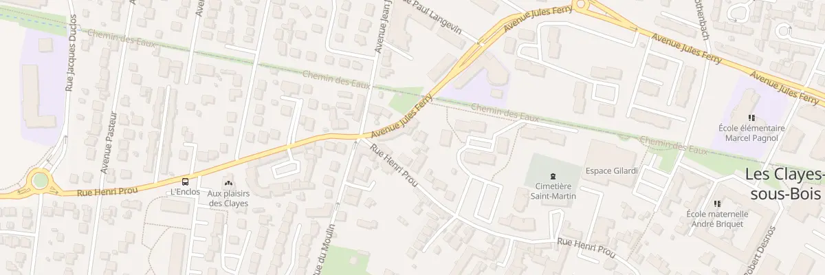 Plan du 70B Rue Henri Prou aux Clayes-sous-Bois