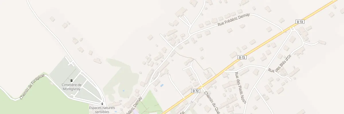 Plan du 16 Rue Frédéric Demay à Montgivray