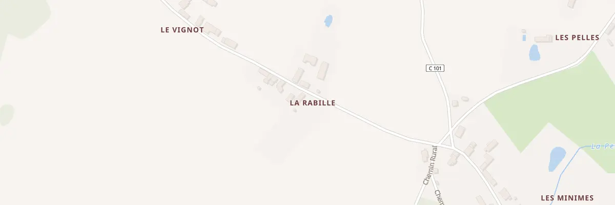 Plan du 2 La Rabille à Bommiers