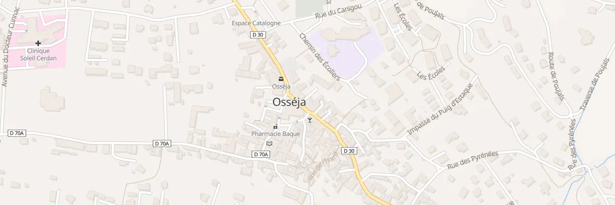 Plan du 2 Imp des Acacias à Osséja