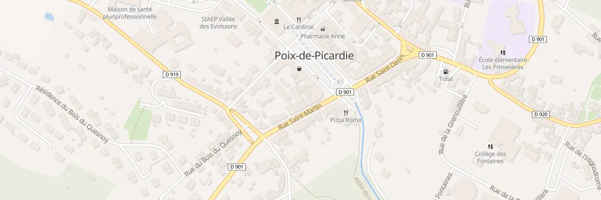 Plan du 6 Rue Saint Martin à Poix-de-Picardie
