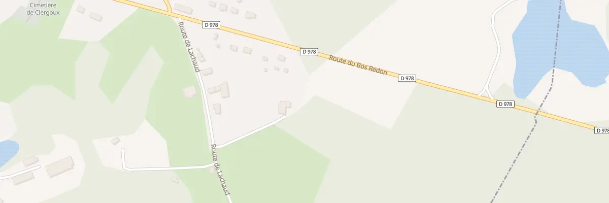 Plan du 9 Rte de Lachaud à Clergoux
