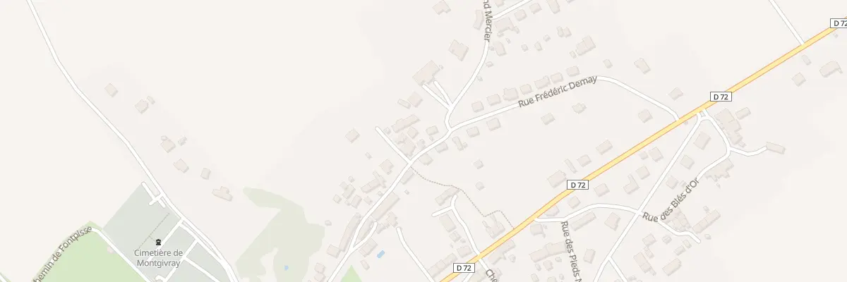 Plan du 33 Rue Frédéric Demay à Montgivray