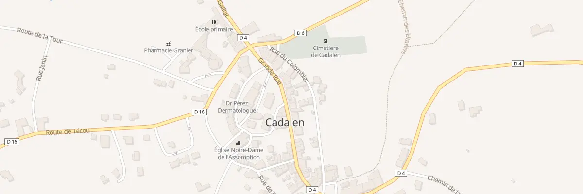 Plan du 105 Gr Grande Rue à Cadalen