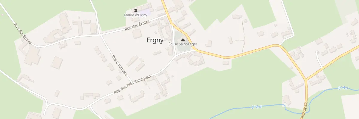 Plan du 5 Rue des Pres St Jean à Ergny