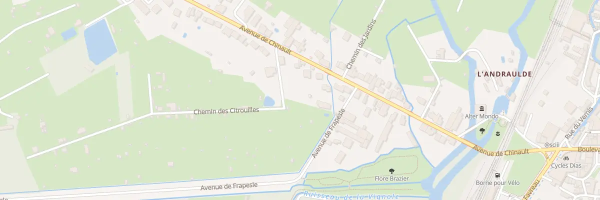 Plan du 1 Che des Citrouilles à Issoudun