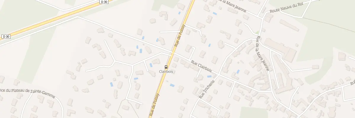 Plan du 28 Rue de Poissy à Feucherolles