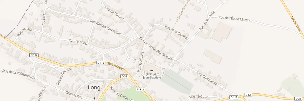 Plan du 2 Rue de l’Ecole de Garçons à Long