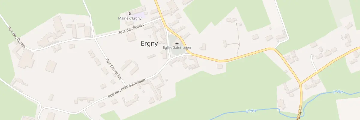 Plan du 3 Rue des Pres St Jean à Ergny
