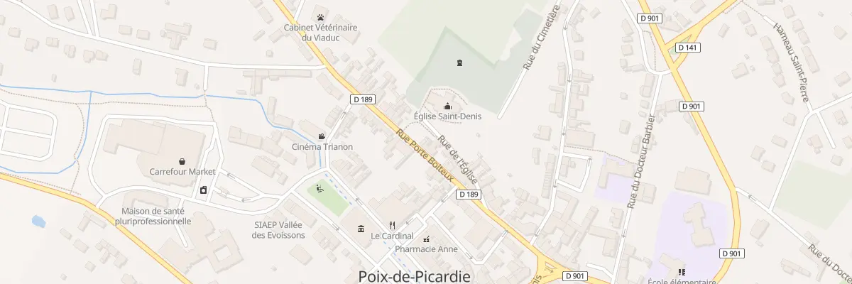 Plan du 12 Rue Porte Boiteux à Poix-de-Picardie