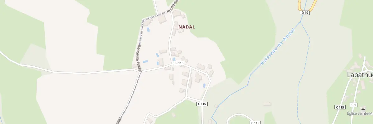 Plan du 5054 Nadal à Labathude