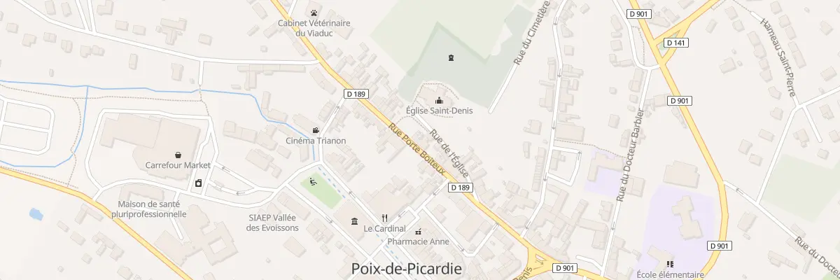 Plan du 10 Rue Porte Boiteux à Poix-de-Picardie