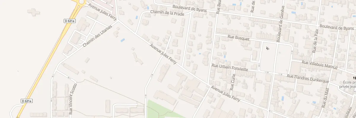 Plan du 1 Av Amiral de La Jonquière à Graulhet