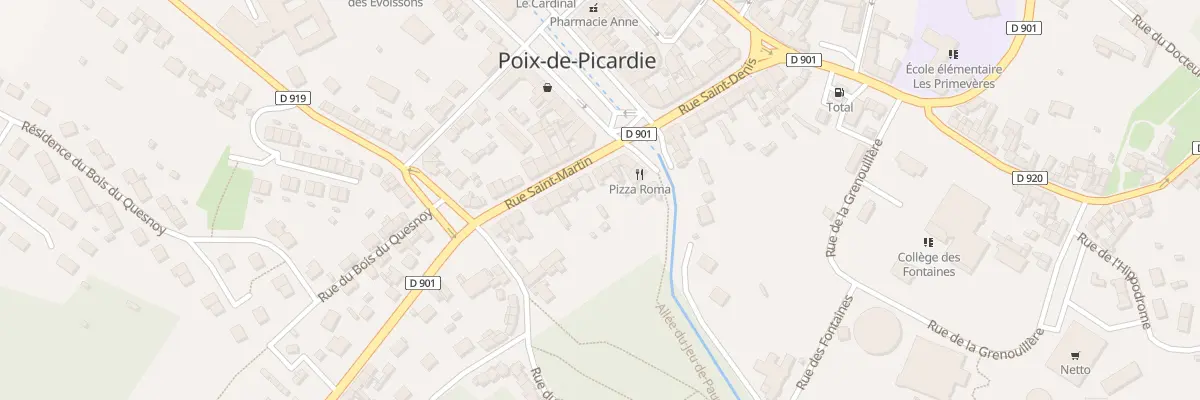 Plan du 9 Rue Saint Martin à Poix-de-Picardie