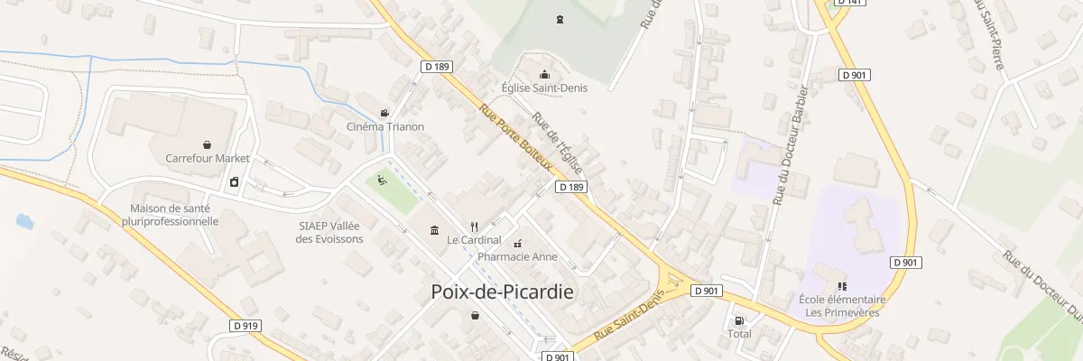 Plan du 1 Rue Porte Boiteux à Poix-de-Picardie