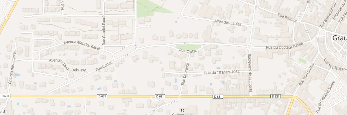 Plan du 25 Rue Carlac à Graulhet