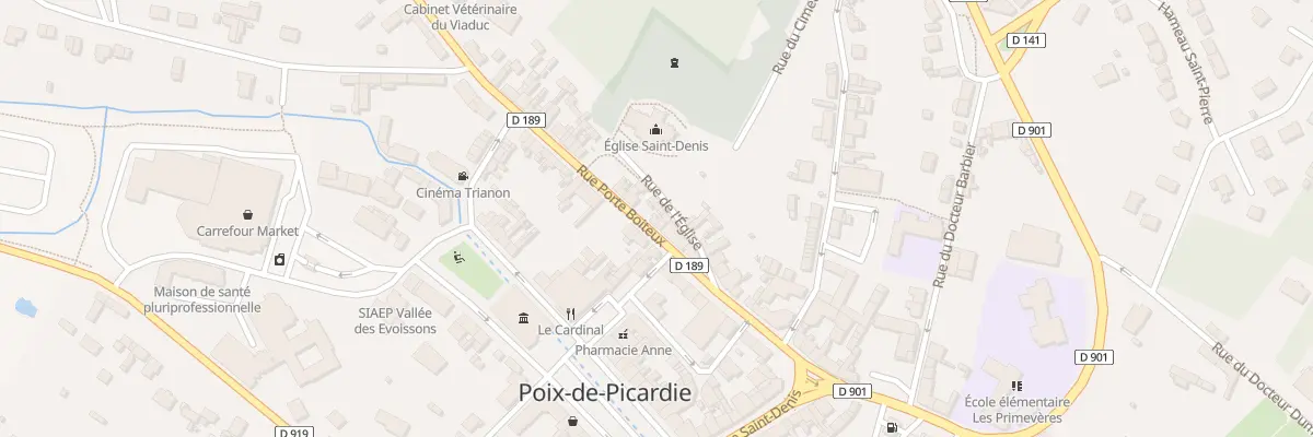 Plan du 4 Rue Porte Boiteux à Poix-de-Picardie