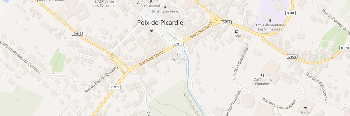 Plan du 3 Rue Saint Martin à Poix-de-Picardie