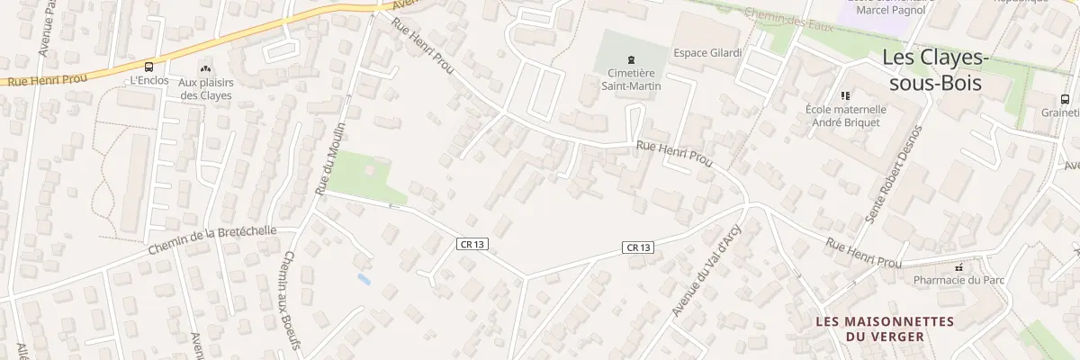 Plan du 43B Rue Henri Prou aux Clayes-sous-Bois