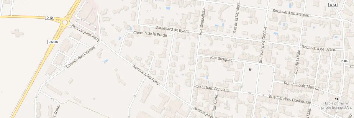 Plan du 10 Av Amiral de La Jonquière à Graulhet
