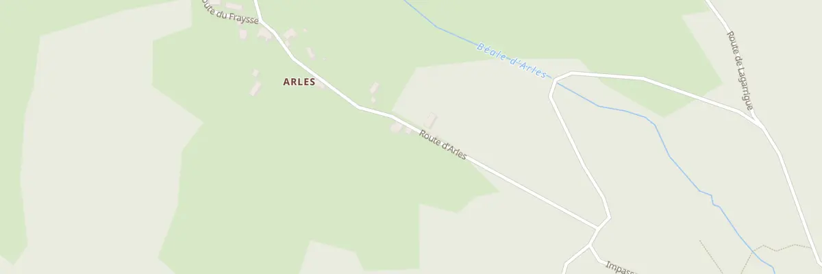 Plan du 5036 Arles à Saint-Bressou
