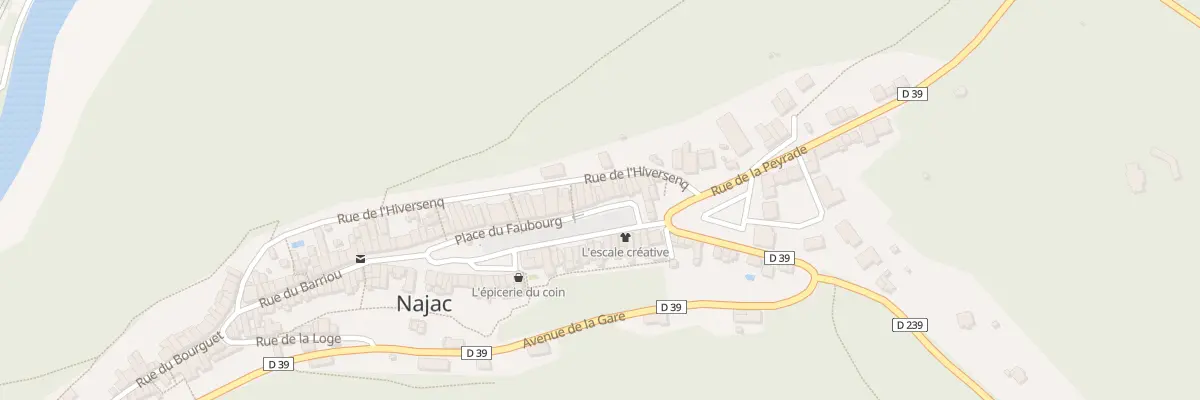 Plan du 18 Pl du Faubourg à Najac