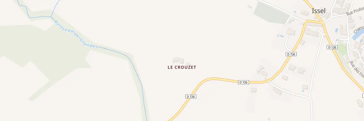 Plan du 142 Le Crouzet à Issel