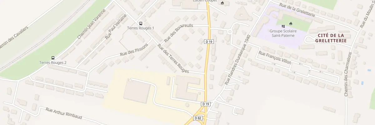 Plan du 10 Rue des Terres Rouges à Issoudun