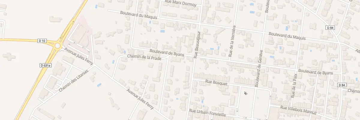 Plan du 45 Bd Byans à Graulhet