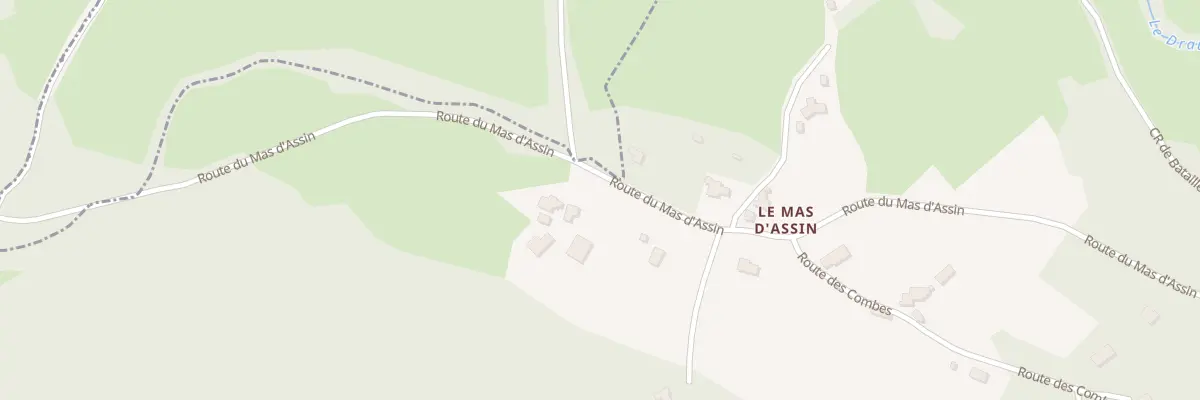Plan du 1225 Rte du Mas d’Assin à Camburat