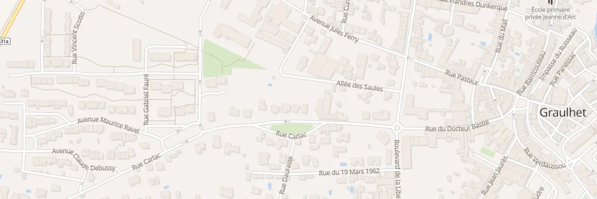 Plan du 14 Rue Carlac à Graulhet