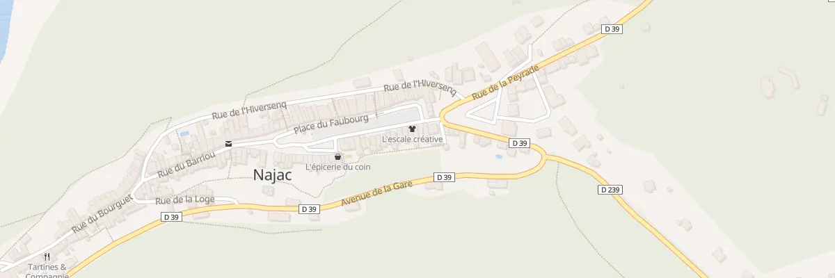 Plan du 7 Pl du Faubourg à Najac