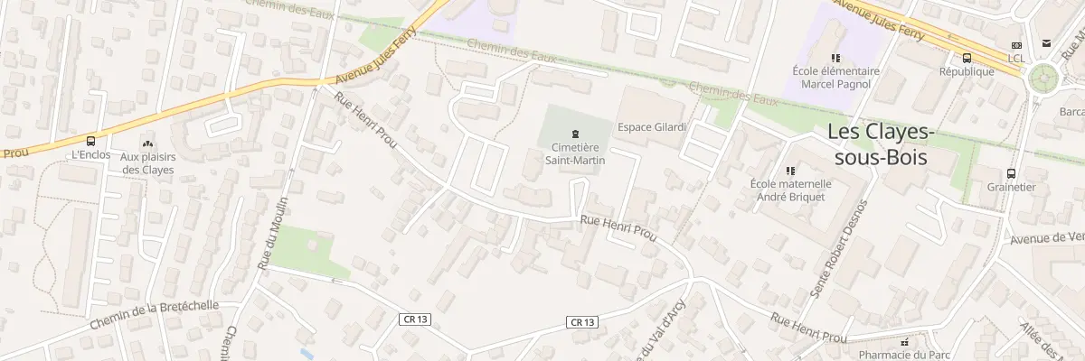 Plan du 56 Rue Henri Prou aux Clayes-sous-Bois