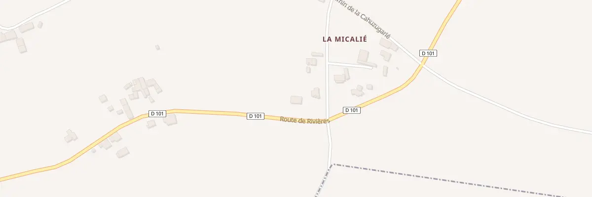 Plan du 1210 Rte de Rivières à Labastide-de-Lévis