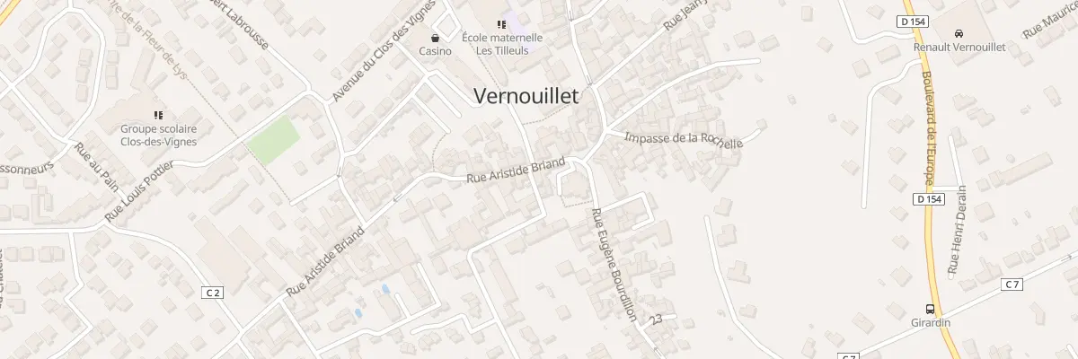 Plan du 3 Rue Aristide Briand à Vernouillet