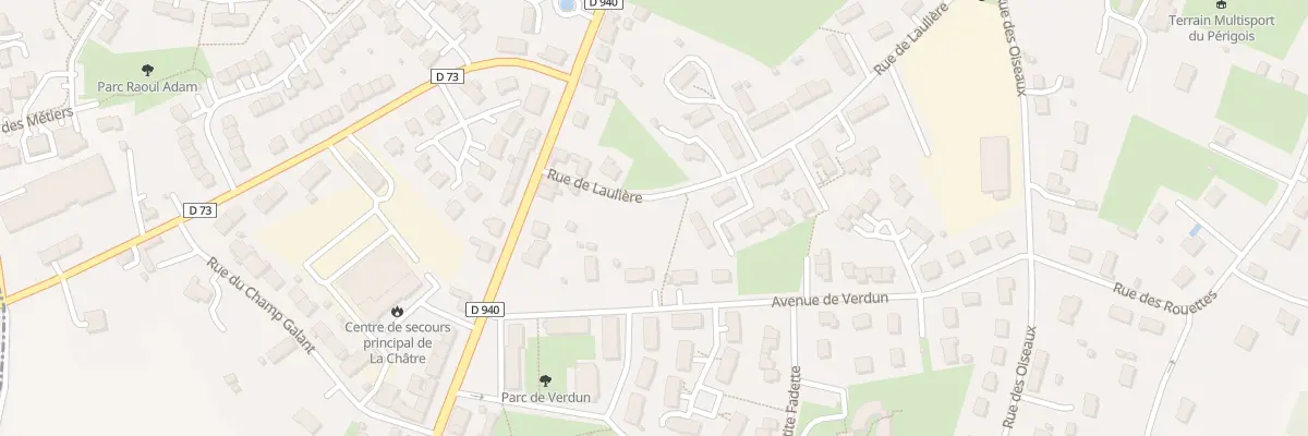 Plan du 33 Rue de Laulière à La Châtre