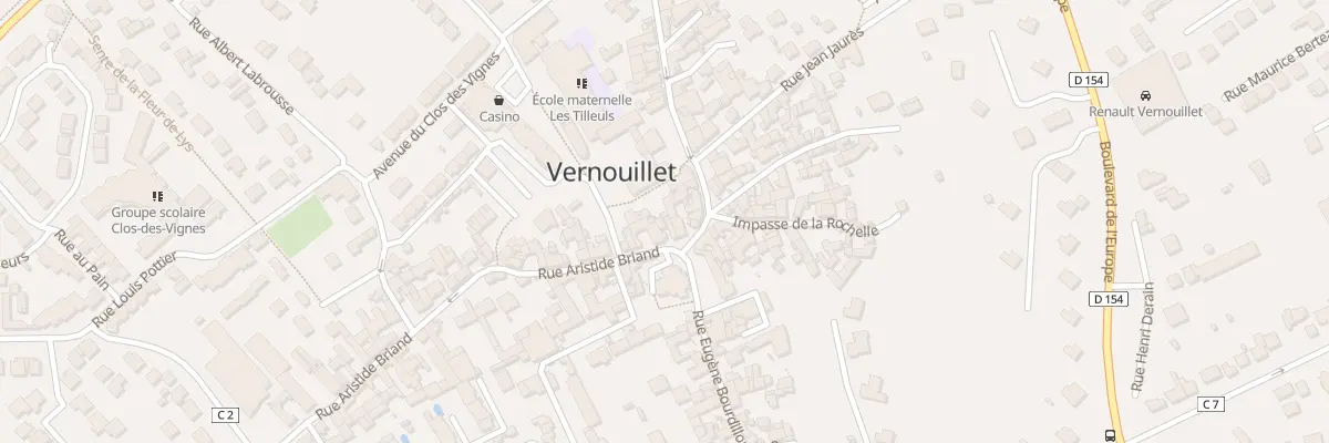 Plan du 4 Rue Aristide Briand à Vernouillet
