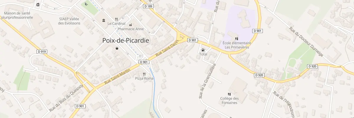 Plan du 13 Rue Saint Denis à Poix-de-Picardie
