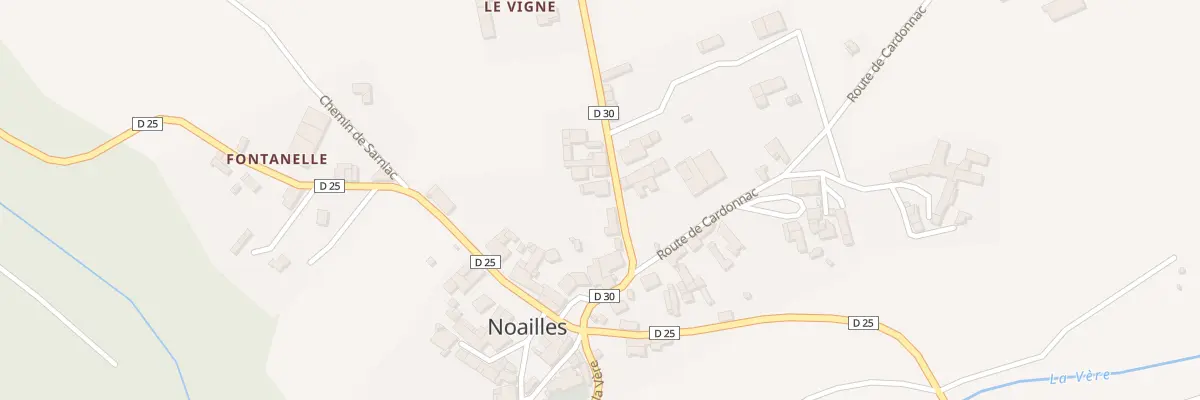 Plan du 133 Rte de la Cave à Noailles