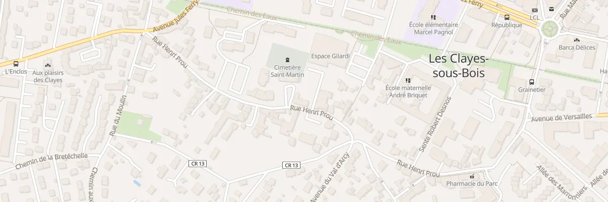 Plan du 54 Rue Henri Prou aux Clayes-sous-Bois