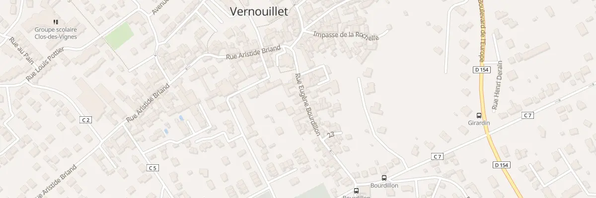 Plan du 8 Rue Eugène Bourdillon à Vernouillet
