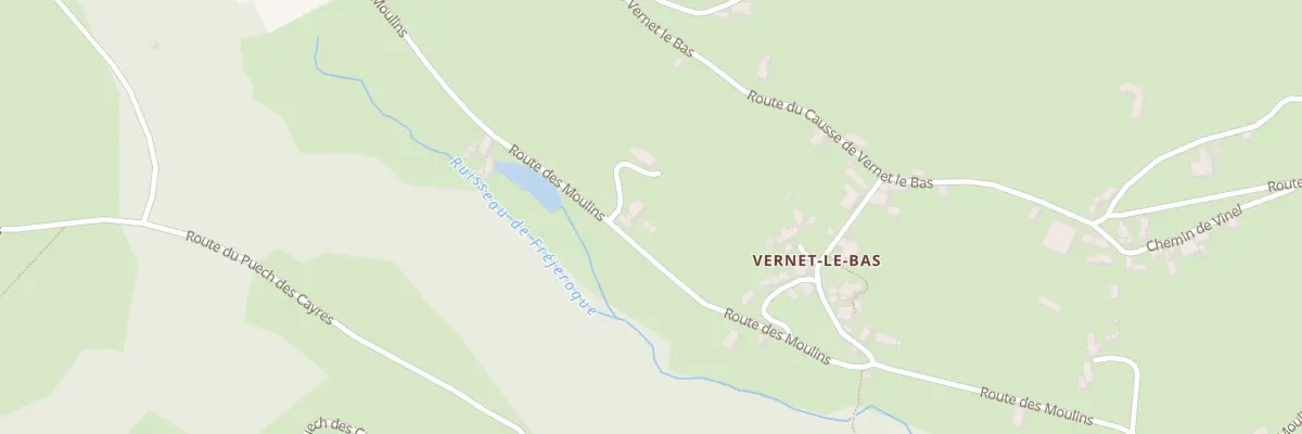 Plan du 5092 Pres de Vernet à Balaguier-d’Olt