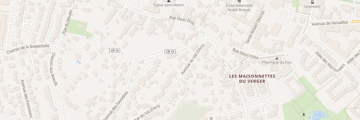 Plan du 6B Av du Val d’Arcy aux Clayes-sous-Bois