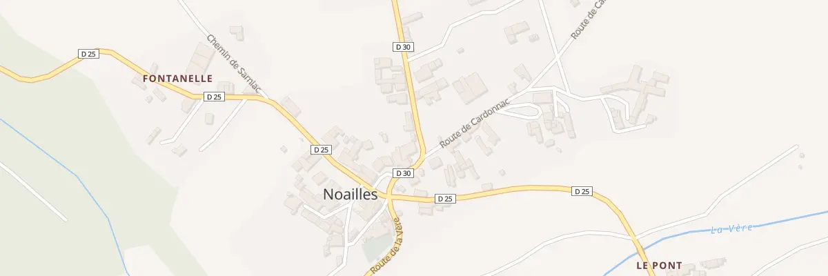 Plan du 95 Rte de la Cave à Noailles