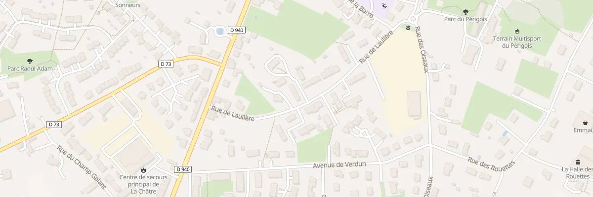 Plan du 28 Rue de Laulière à La Châtre
