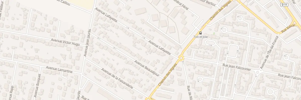 Plan du 7 Av Lafayette aux Clayes-sous-Bois