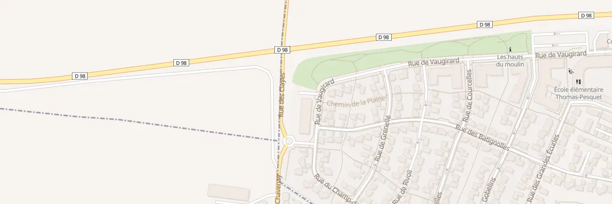 Plan du 7 Rue de Vaugirard à Villepreux
