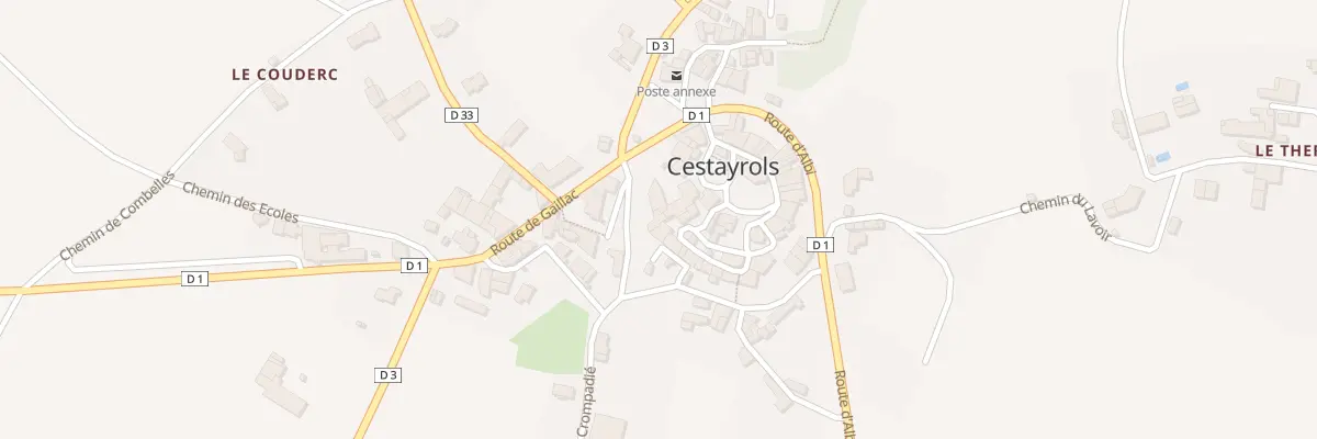 Plan du 3 Rue du Château à Cestayrols